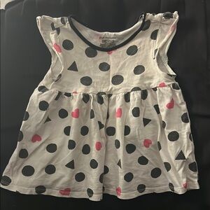 Polka Dot and Heart Kids Top